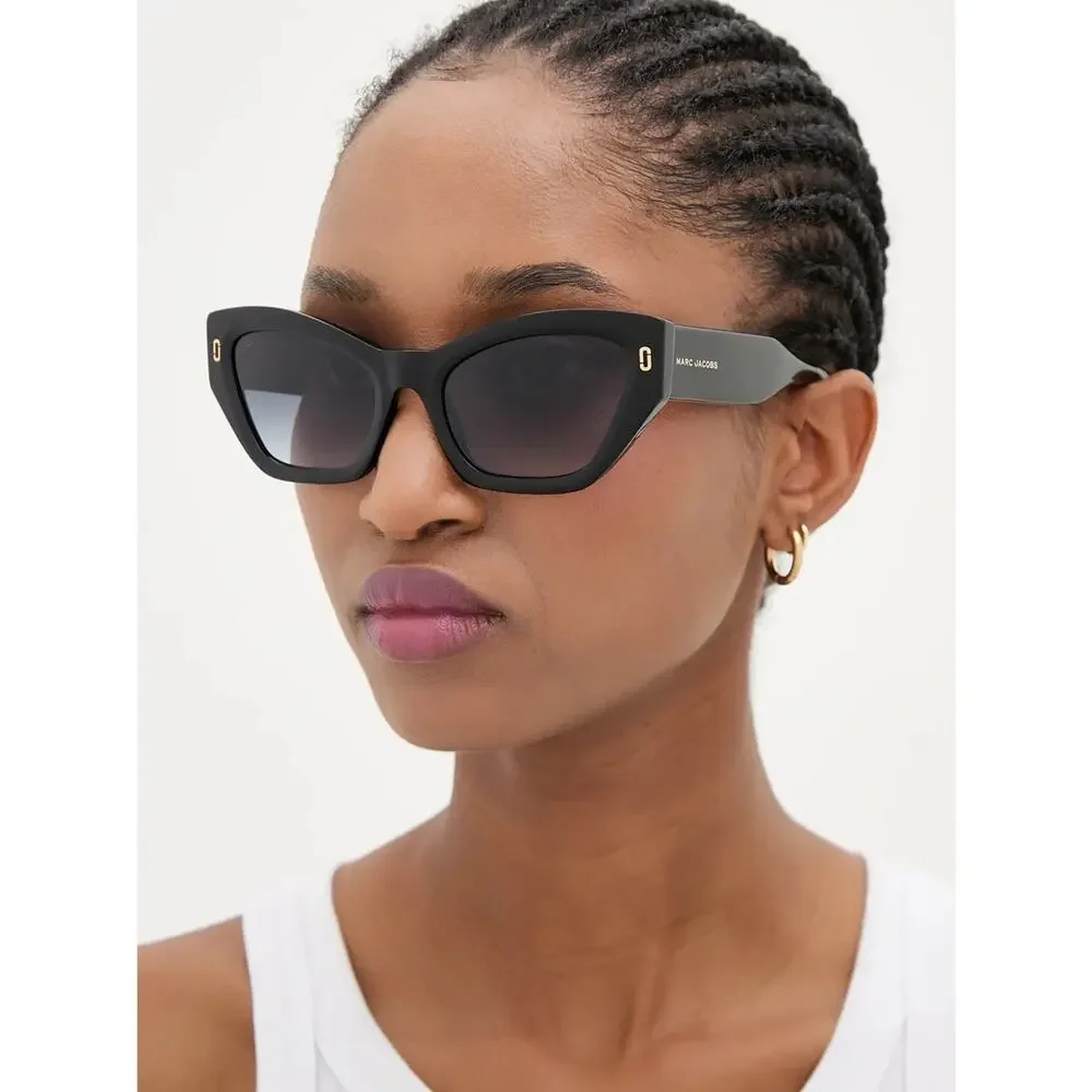 New Marc Jacobs MJ1117/S I34HA Burgundy Marble Cat-Eye Sunglasses Authentic